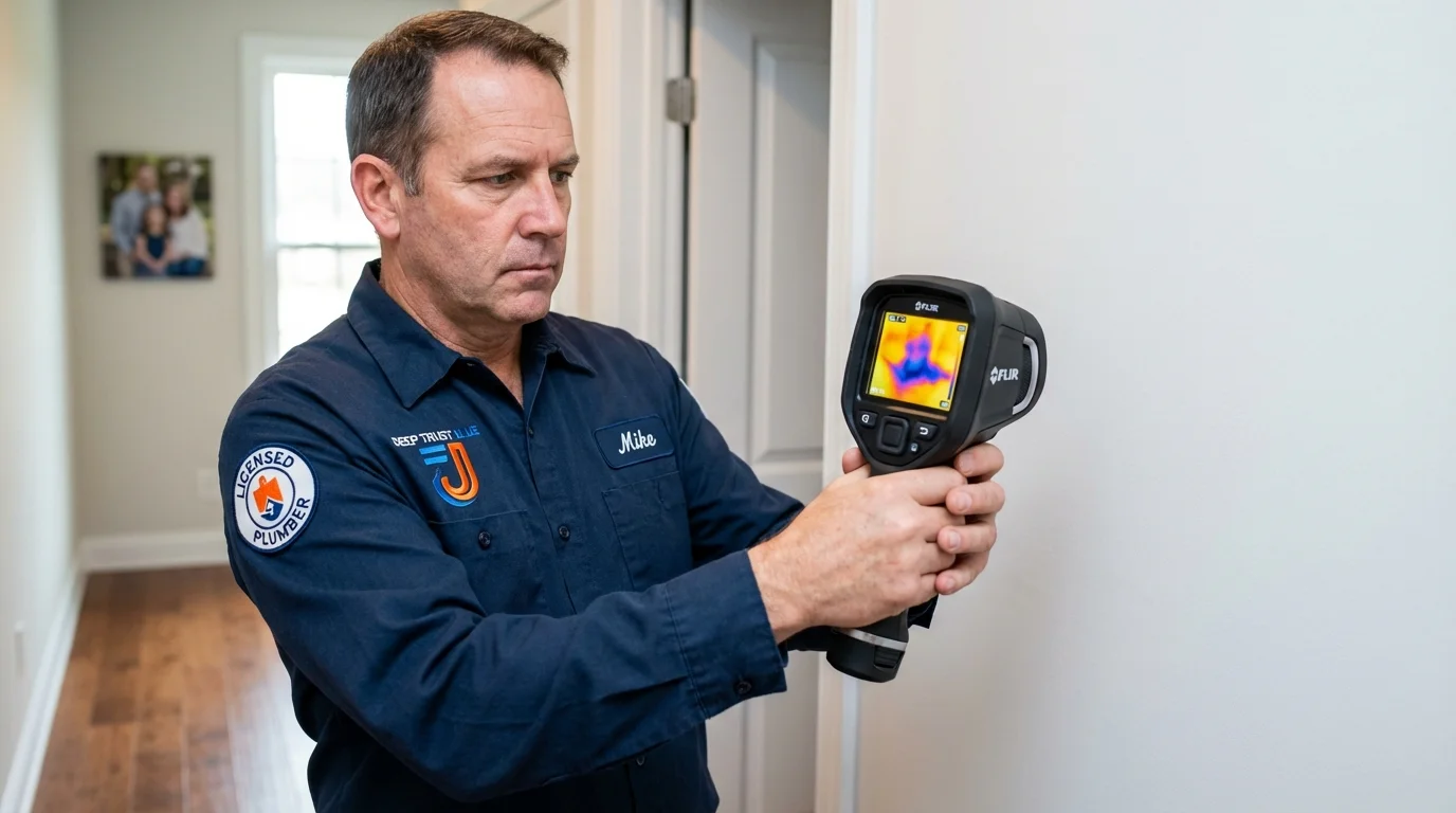 Thermal imaging leak detection by Johns Plumbing LLC in Culpeper